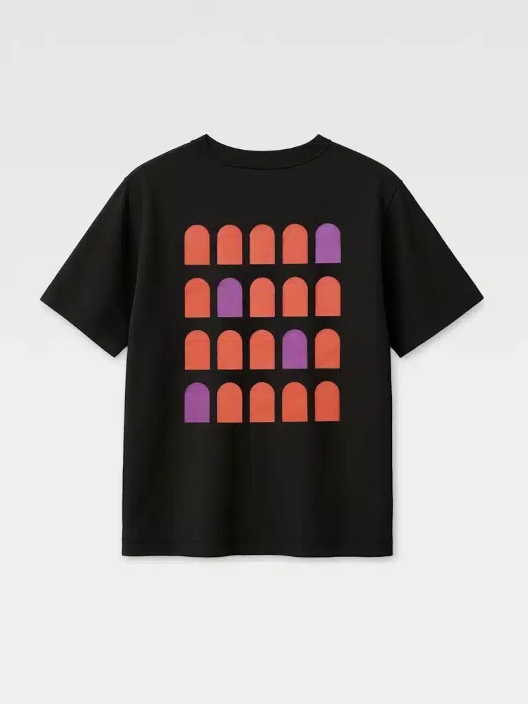 T-Shirt Colosseo Quadrato nera