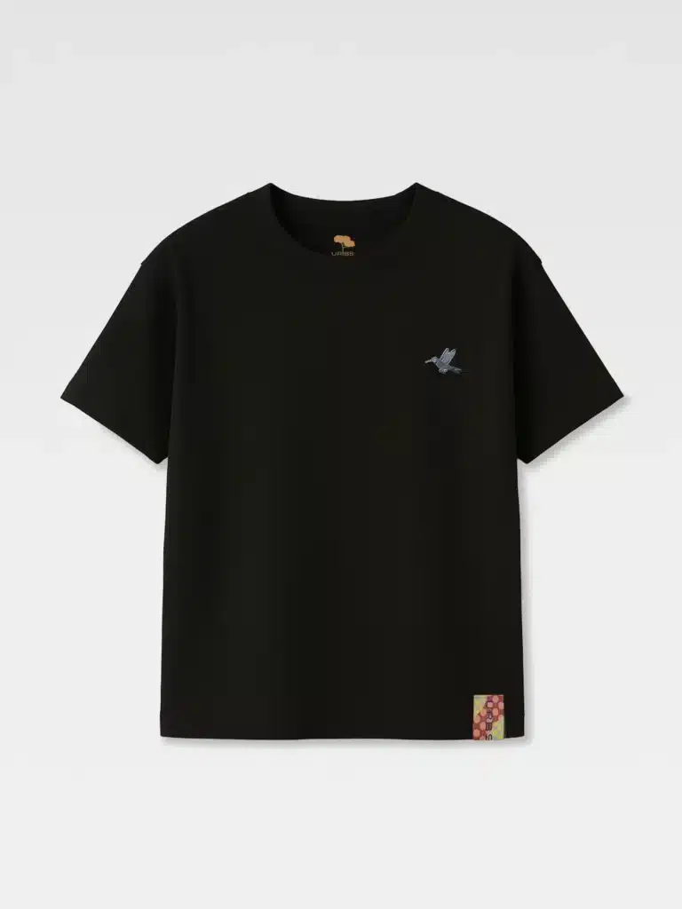 T-Shirt Spilla Colibrì nera